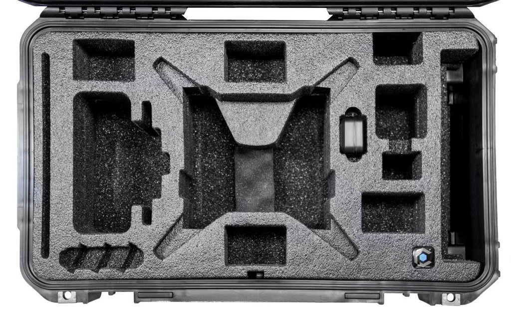 Overhead shot of CasePro Phantom 4 Pro Carry On Case
