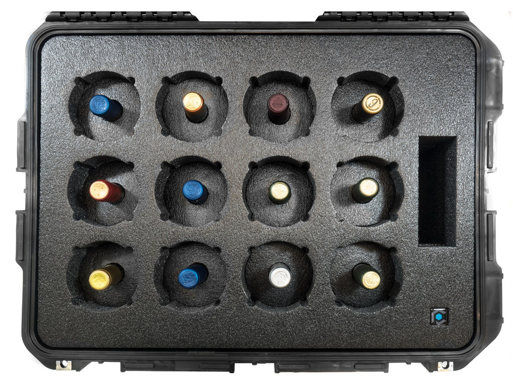 CasePro 12-Bottle Wine Carrier with Wheels